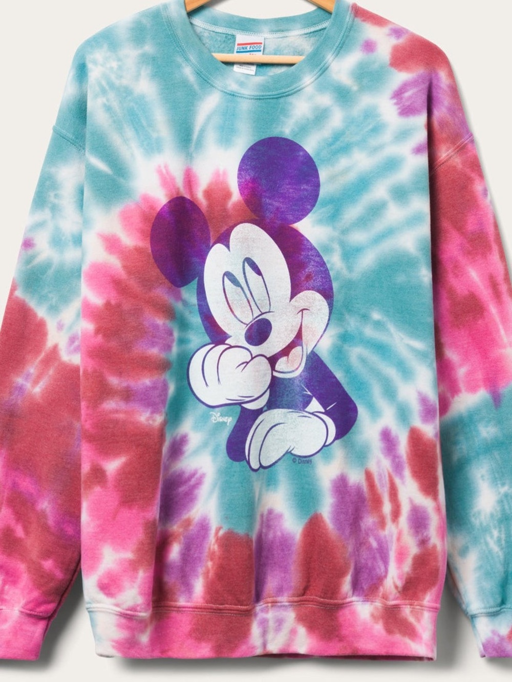 Disney Mickey Mouse Tie Dye Crewneck Sweatshirt Size M